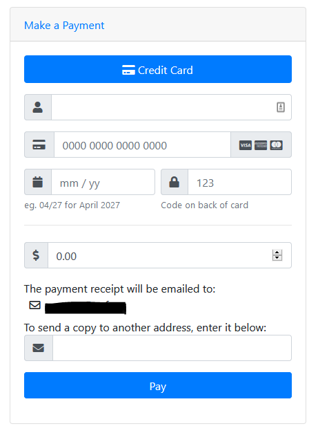 Credit Card Payment Form|none