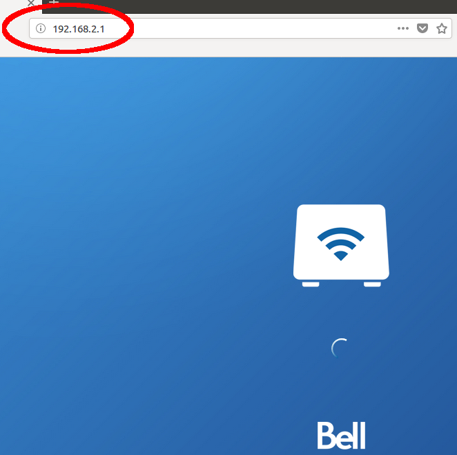 Bell Home Hub 2000 Login