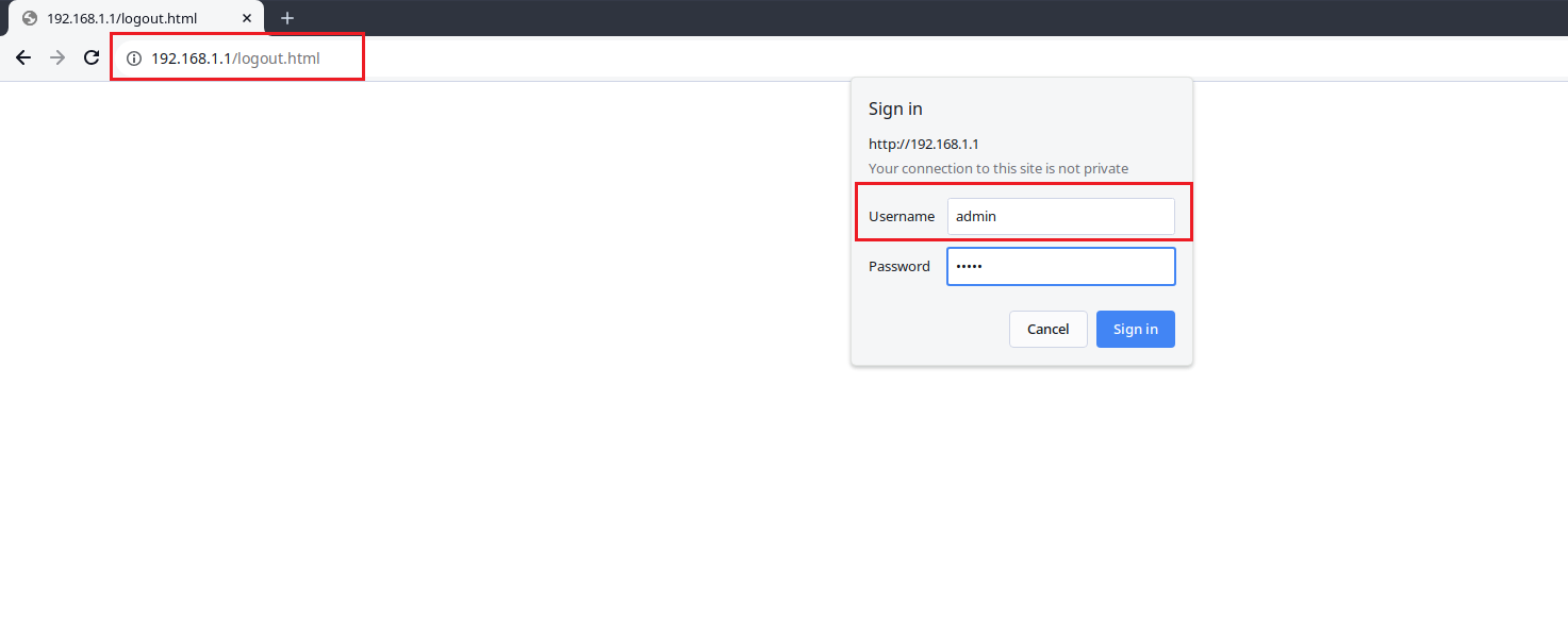 Ovislink modem Login Page