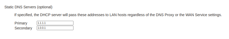 Advance SmartRG Cloudflare Settings