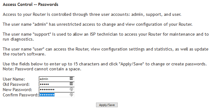 SR505n-Secure-Admin Password Change