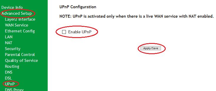 SR505n-Secure- Disable UPnP