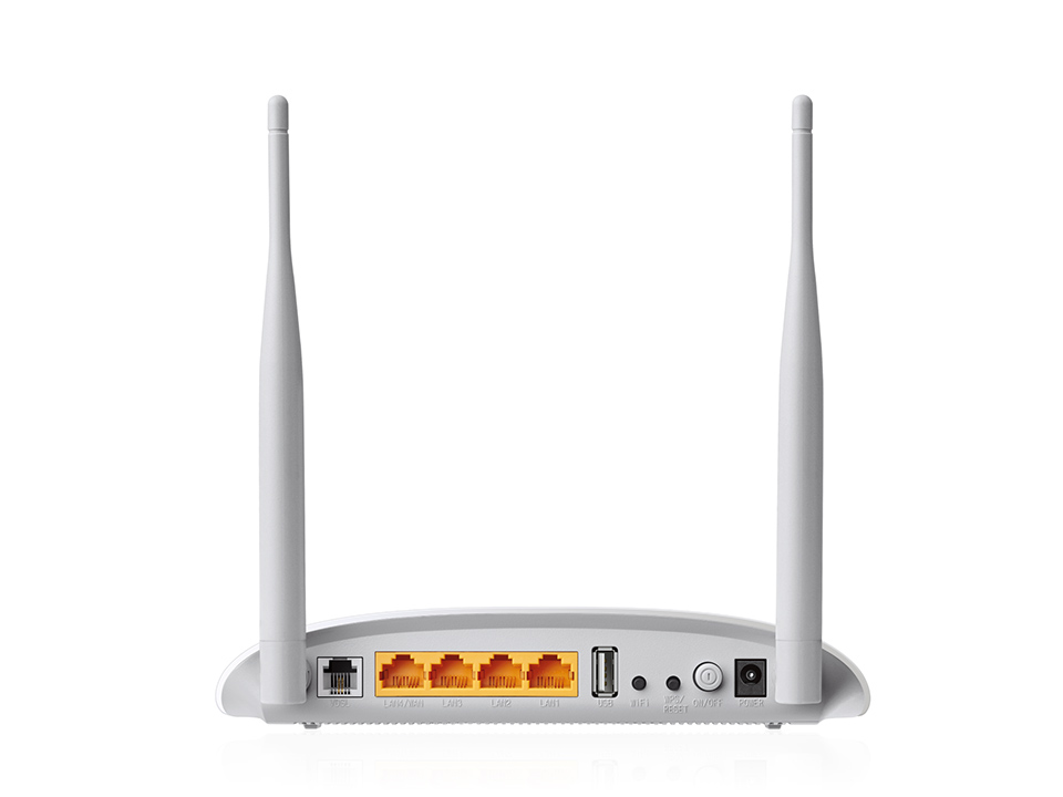 The TP-Link TD-W9970 Modem Back