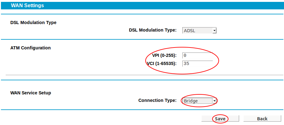 Configuring for Bridge Mode 3/3