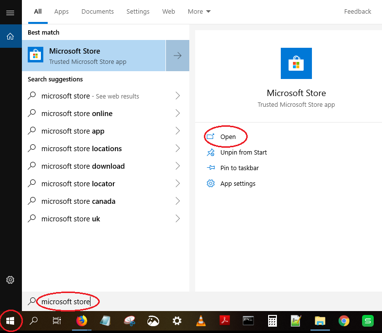 Windows10 Wifi Analyzer - Opening Windows Store